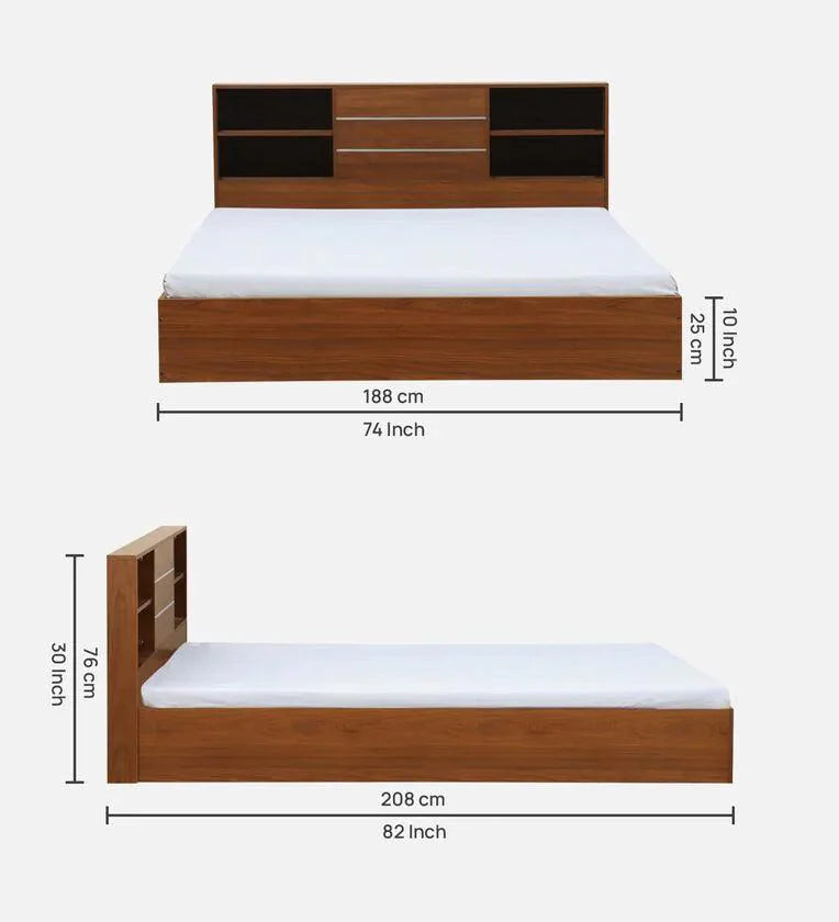 King Size Bed In Bali Teak Finish