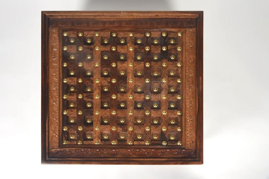 Sheesham Wood Bahirah Centre Table With 4 Stools