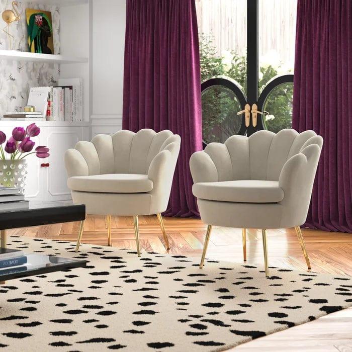 Hendrix Upholstered Barrel Chair (Set of 2)