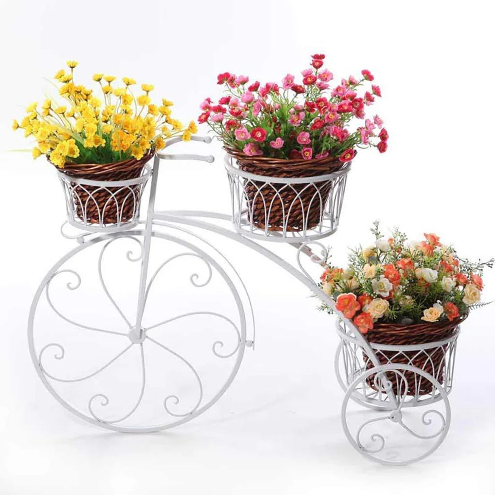 3-Tier Garden Cart Planter Stand Flower Pot Stand