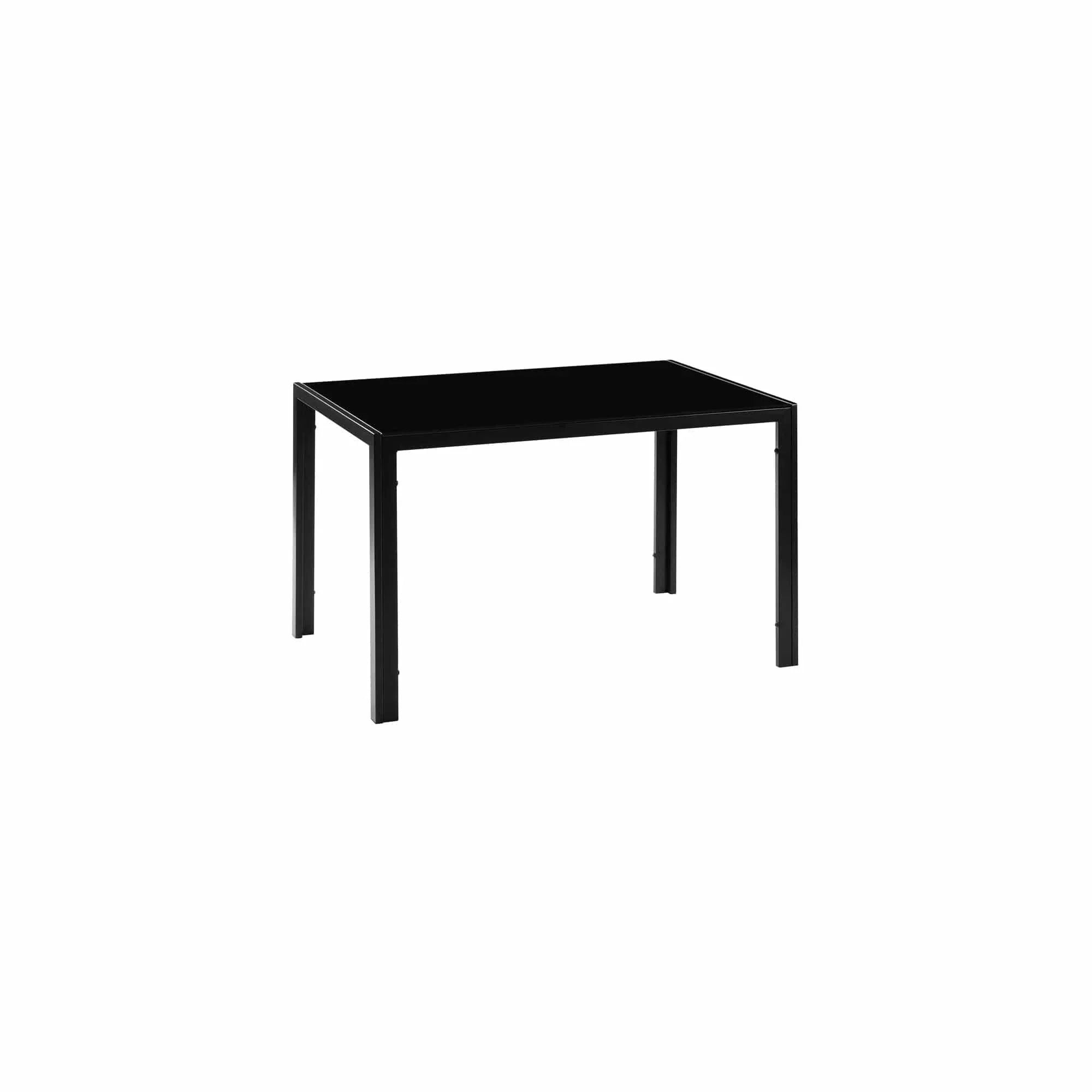 5 Piece Dining Room Table Set,4 Chairs,Glass Table Breakfast Furniture