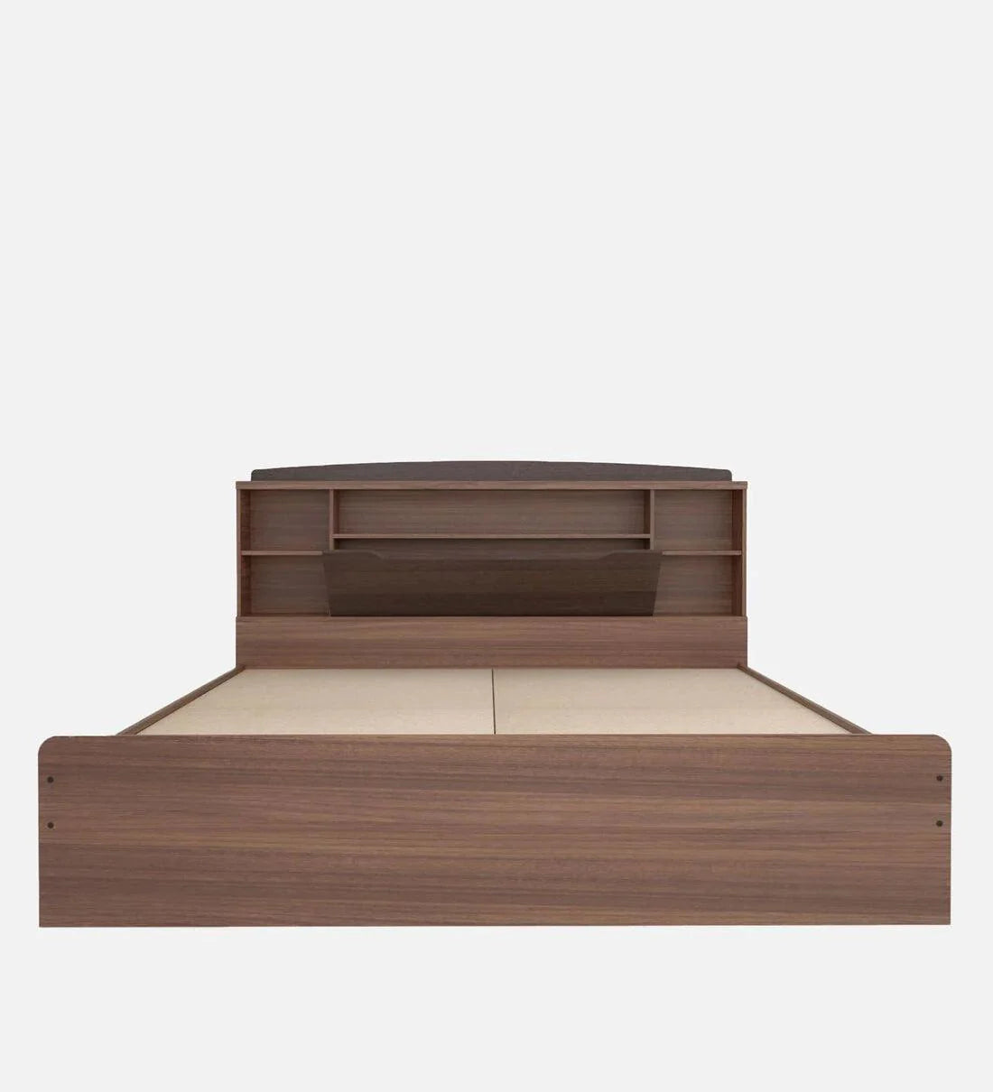 Manto King Size Bed in Teak Finish