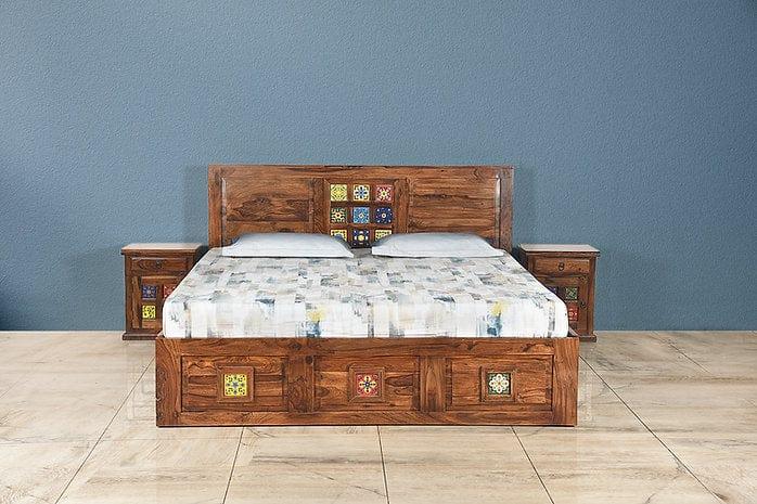 Sheesham Wood Kadambini King Bed