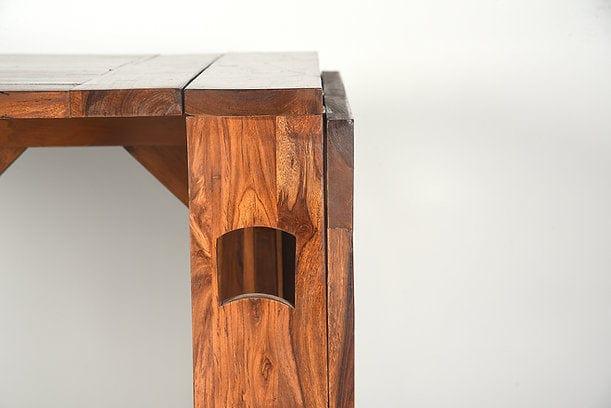 Premium Sheesham Wood Foldable Dining Table – Space-Saving Design for Modern Homes