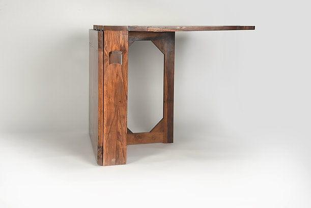 Premium Sheesham Wood Foldable Dining Table – Space-Saving Design for Modern Homes