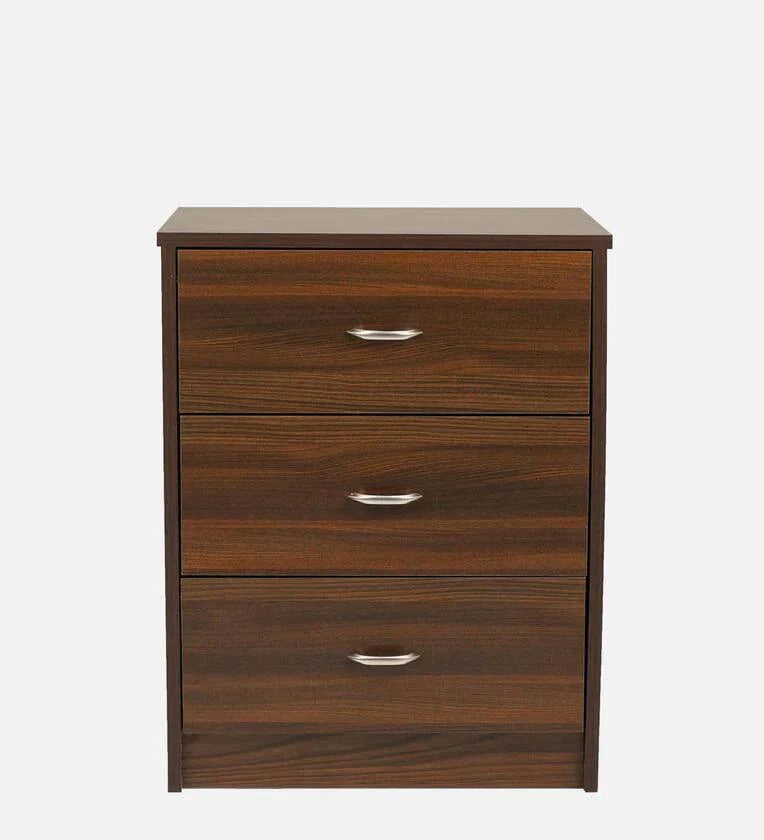 Bedside Table in Classic Walnut Finish with Drawers