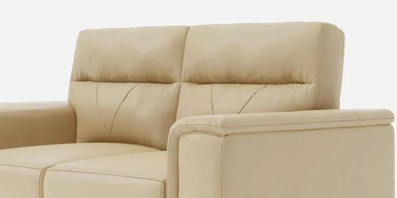Leather 2 Seater Sofa in Beige Colour