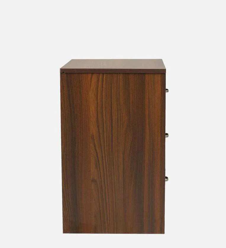 Bedside Table in Classic Walnut Finish with Drawers