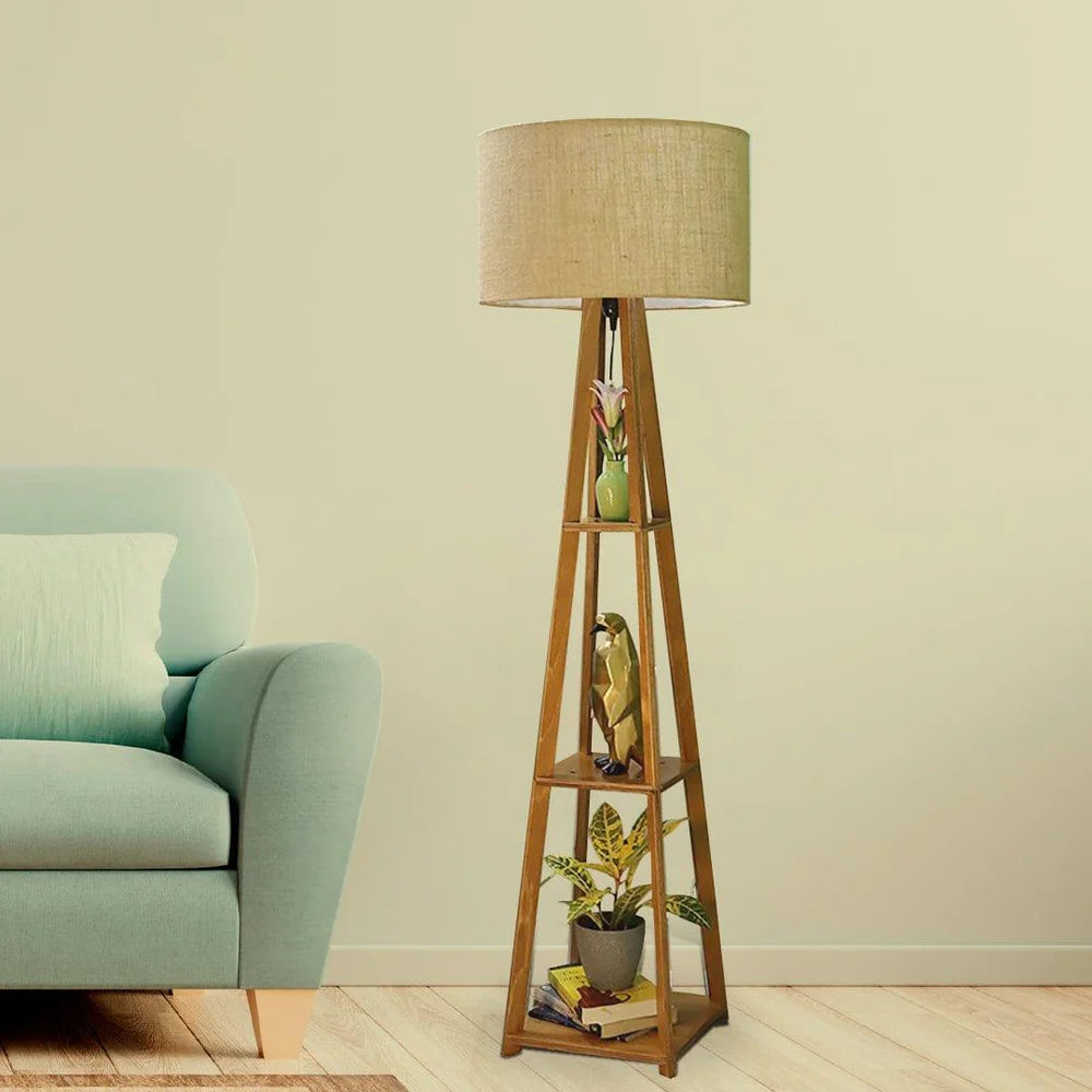 Decorative Wooden Floor Lamp for Home Decoration Living Room Corner