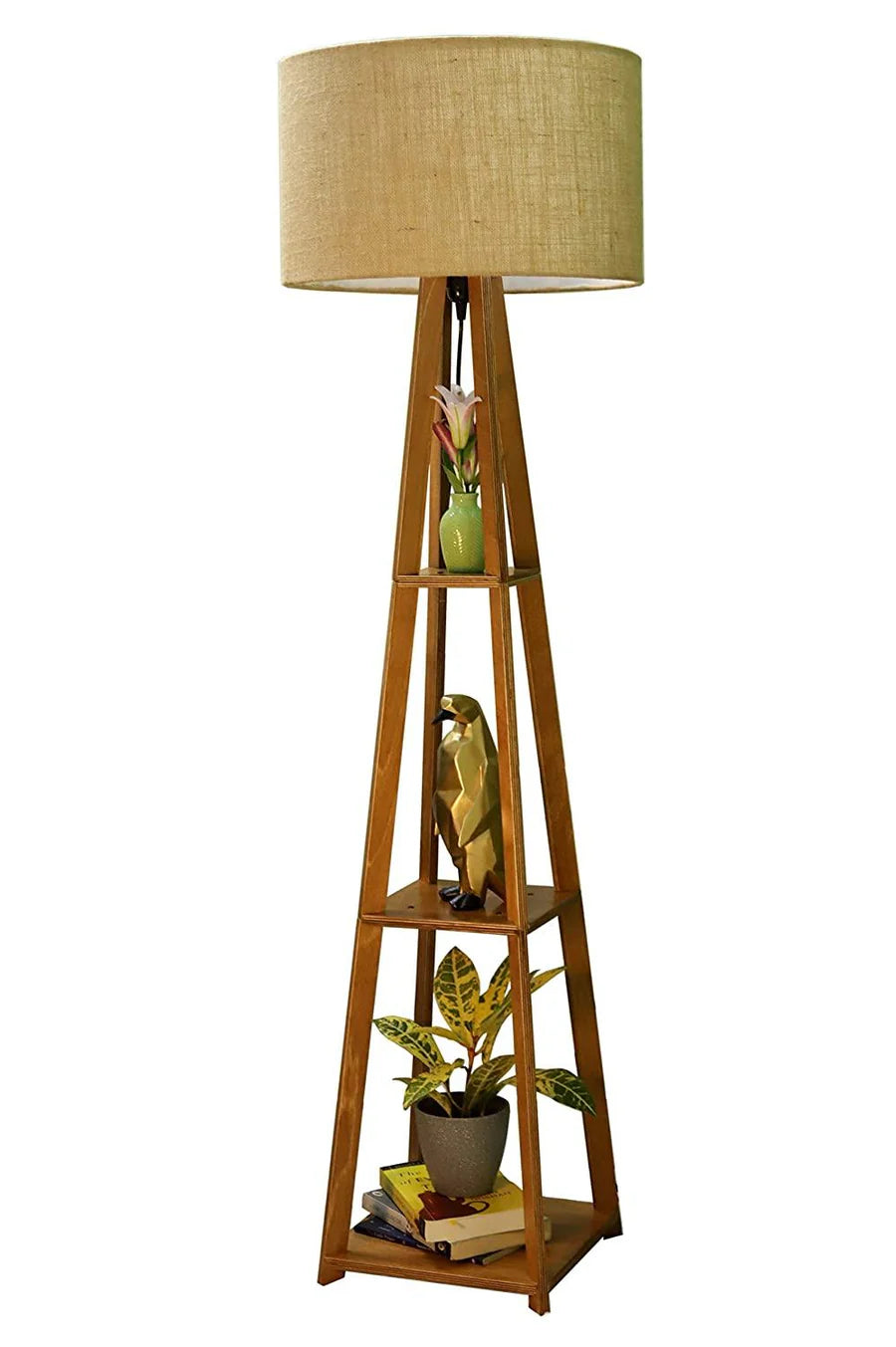 Decorative Wooden Floor Lamp for Home Decoration Living Room Corner