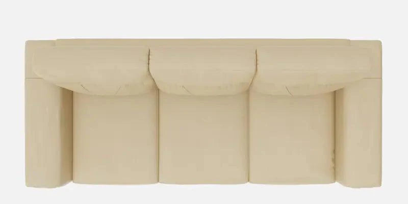 Leather 3 Seater Sofa in Beige Colour