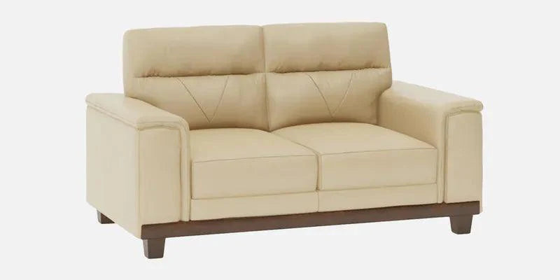 Leather 2 Seater Sofa in Beige Colour