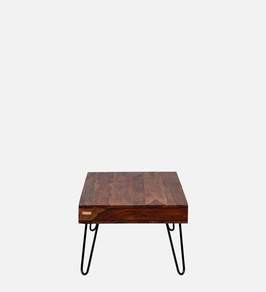 Gumina Sheesham Wood Coffee Table In Rustic Teak Finish,