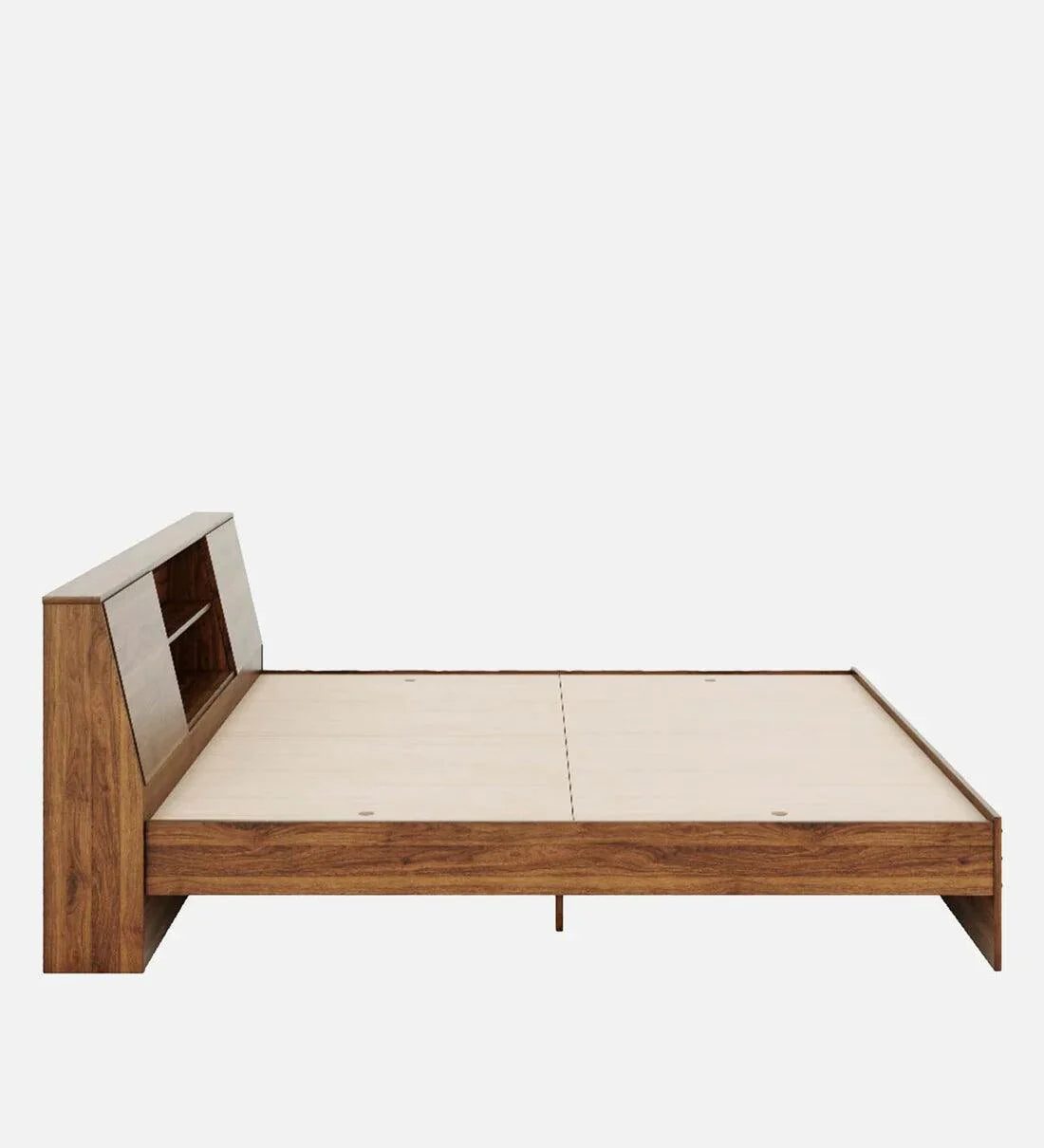 Denz King Size Bed In Columbian Walnut Colour