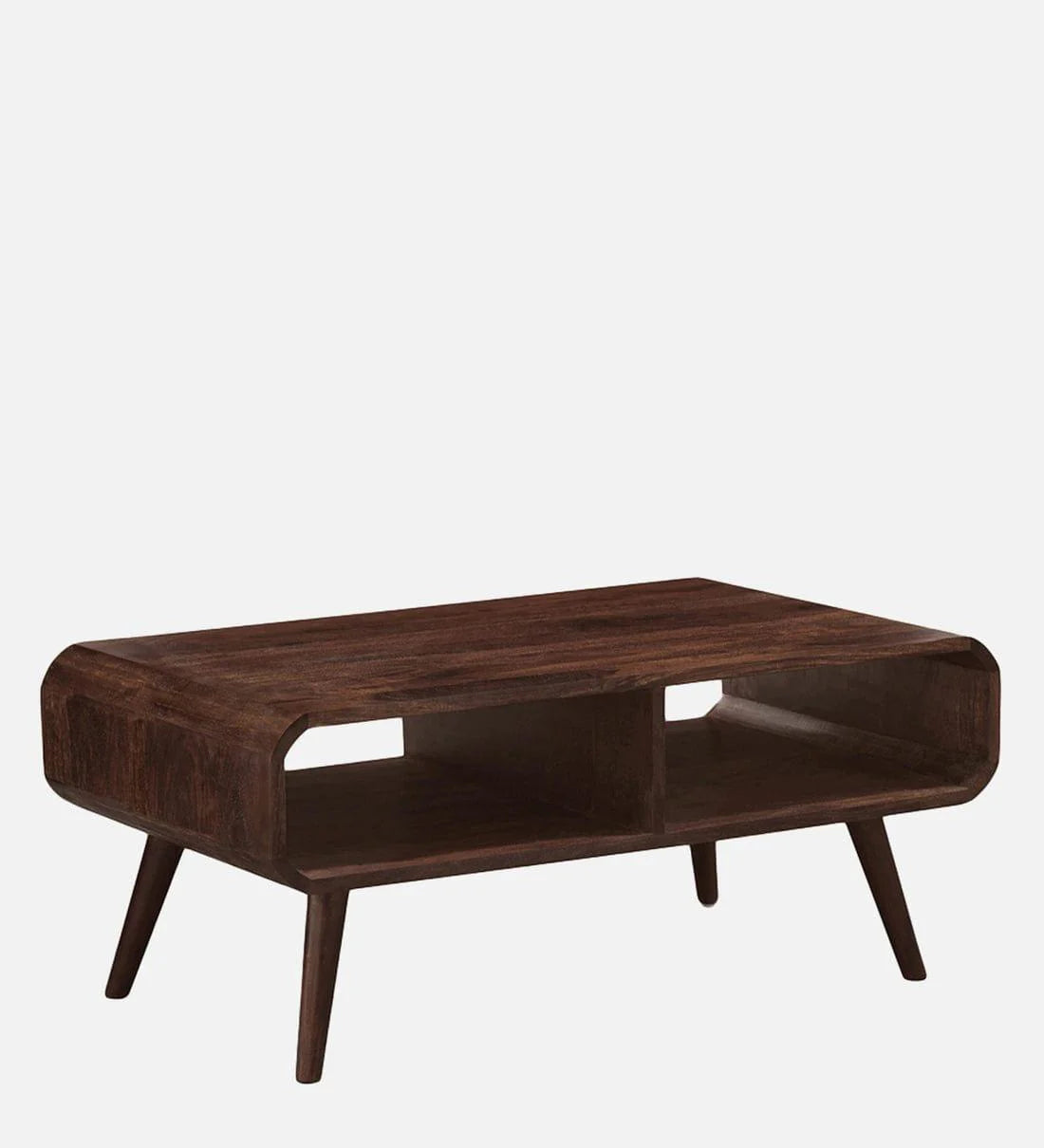 Peep Sheesham Wood Coffee Table in Provincial Teak Finish,