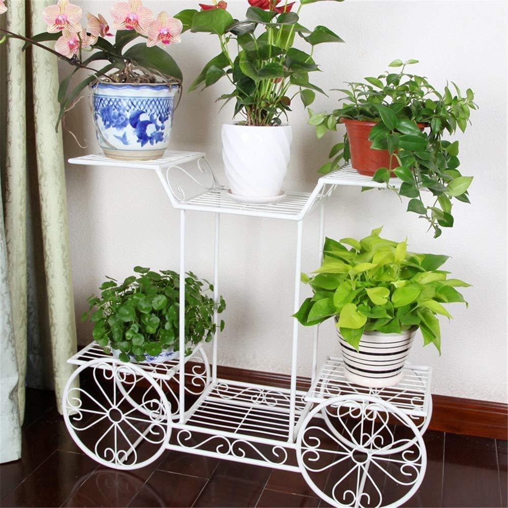 6-Tier Cart Planter Stand | Outdoor Flower Rack
