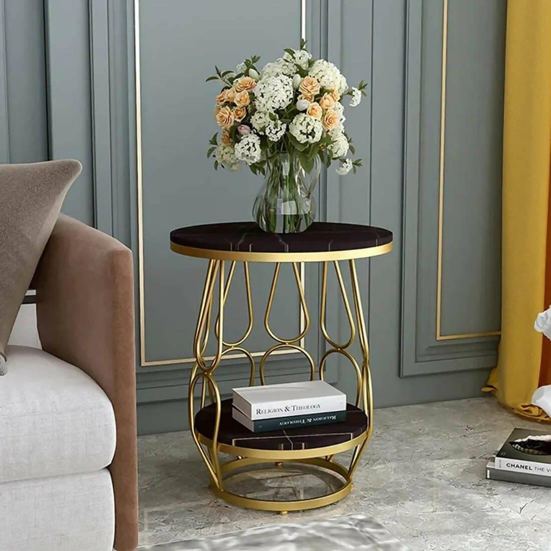 Tulip Marble Dubal Shelf Side Table