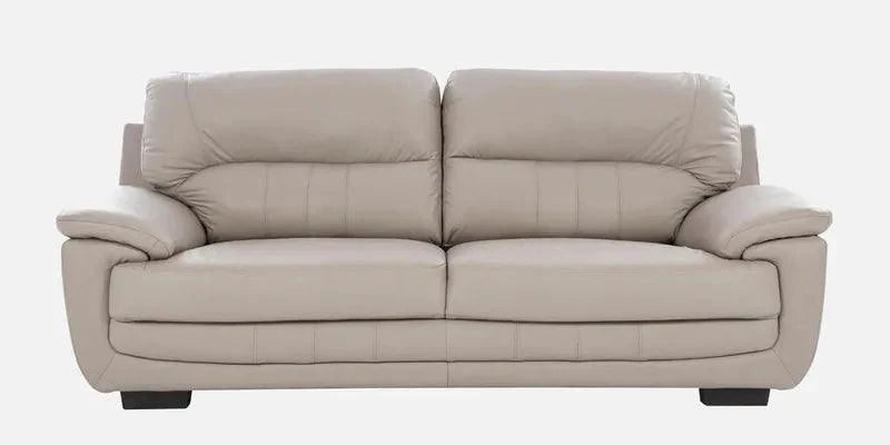 Leather 3 Seater Sofa in Cream Colour