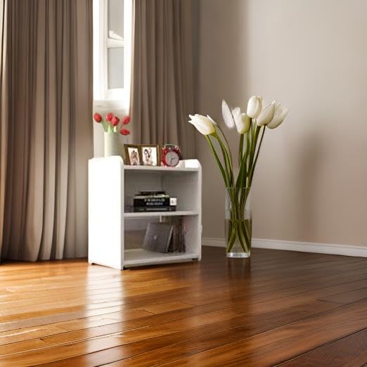 Home Table. Side Table, End Table, Bedside Table, Wooden Nightstand End Table for Bedroom & Living Room (Black Wenge) (Oak Yellow)