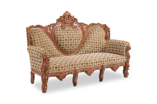 Solid Wood Czar Carved Sofa  Set