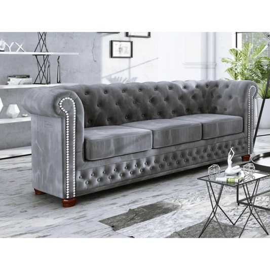 Anzla 3 Seater Chesterfield Sofa
