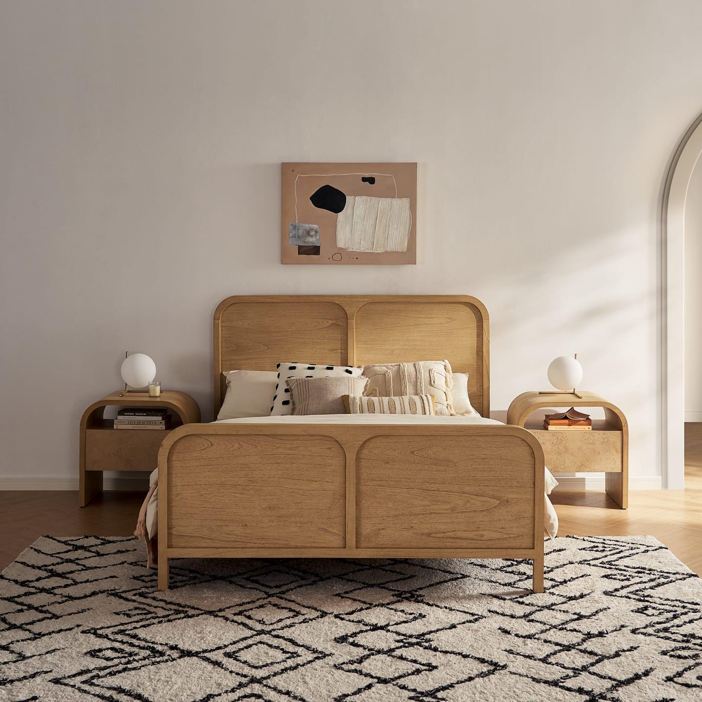 Engineered Wood  Crescent 1-Drawer Nightstand