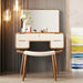 Modern Vintage Makeup Vanity Table with Mirror & 5 Drawers – Perfect for Women & Girls