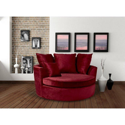 Modern Premium  Barrel Shape Sofa Couch for Home & Office Chaise Lounge