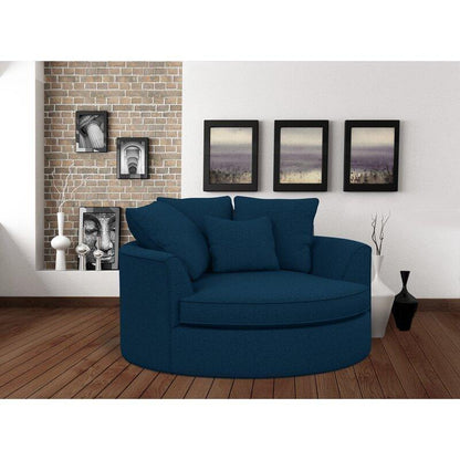 Modern Premium  Barrel Shape Sofa Couch for Home & Office Chaise Lounge