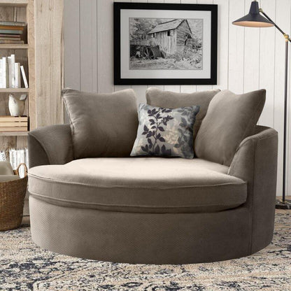 Modern Premium  Barrel Shape Sofa Couch for Home & Office Chaise Lounge