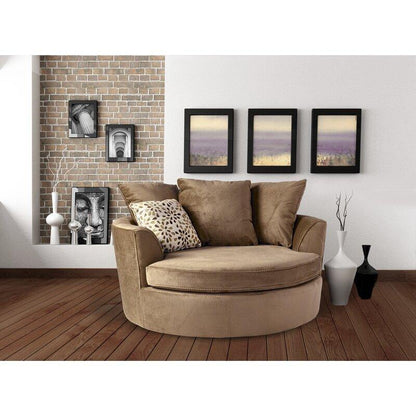 Modern Premium  Barrel Shape Sofa Couch for Home & Office Chaise Lounge