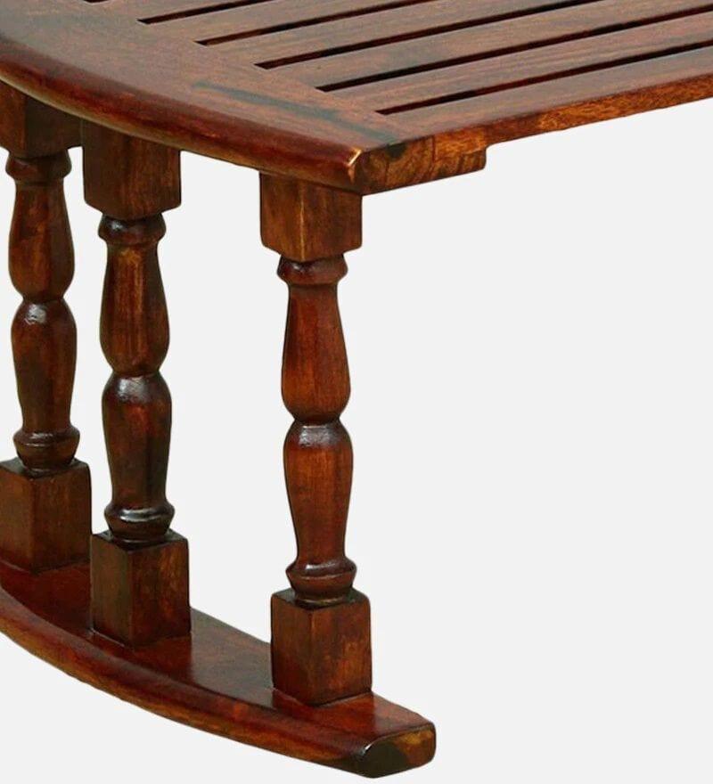 Sheesham Wood Breakfast & Laptop Table – Walnut Finish
