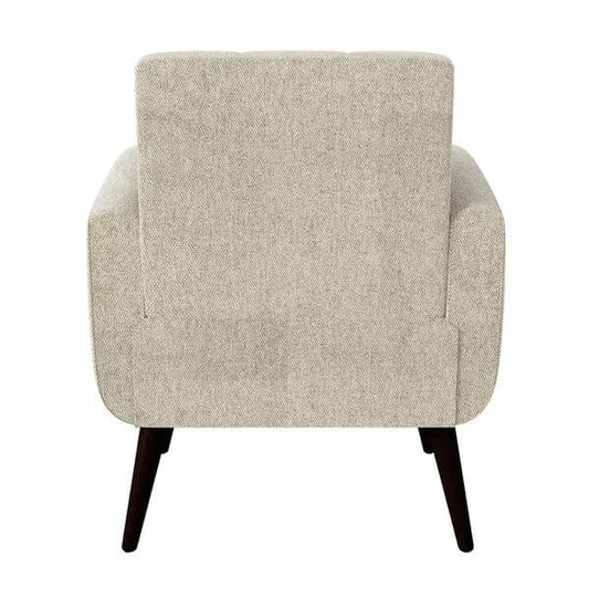 Wesson Wide Tufted Armchair and Ottoman