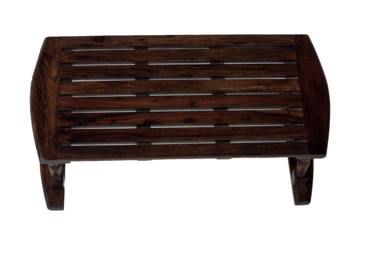 Sheesham Wood Breakfast & Laptop Table – Walnut Finish