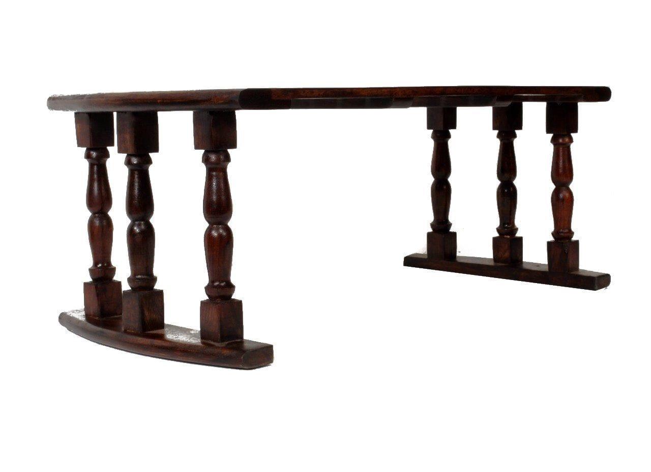Sheesham Wood Breakfast & Laptop Table – Walnut Finish