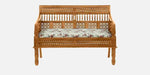 Sheesham Wood 2 Seater Sofa In Scratch Resistant Rustic Teak Finish